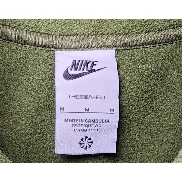 Nike Sportswear Fleece Vest Therma-FIT Mens Sz Med Army Green  DQ5105-326 PreOwn - Picture 3 of 11